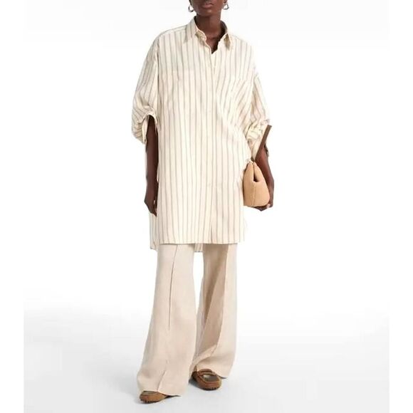 Brunello Cucinelli Monili Suede Driving Mules Brown 40 - Picture 9 of 10